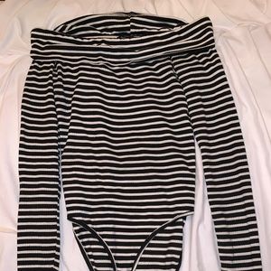 striped bodysuit